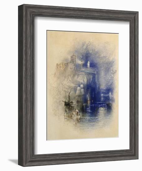 Light-Towers of La Hève, C.1844-J. M. W. Turner-Framed Giclee Print