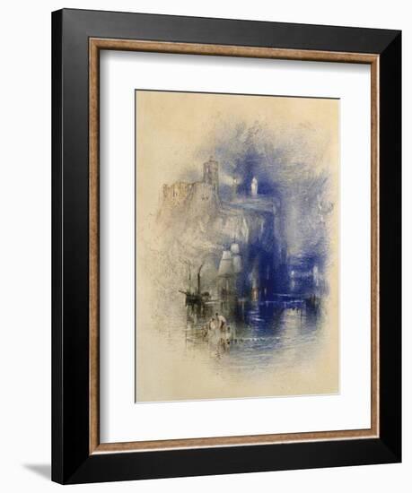 Light-Towers of La Hève, C.1844-J. M. W. Turner-Framed Giclee Print