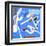 Light ultramarine blue emotion-Hyunah Kim-Framed Art Print