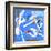 Light ultramarine blue emotion-Hyunah Kim-Framed Art Print