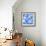 Light ultramarine blue emotion-Hyunah Kim-Framed Art Print displayed on a wall