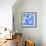 Light ultramarine blue emotion-Hyunah Kim-Framed Art Print displayed on a wall