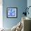 Light ultramarine blue emotion-Hyunah Kim-Framed Art Print displayed on a wall