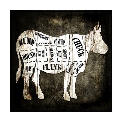 Cow Butcher Chart Art