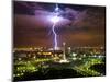 Lightening striking near Merdeka Square-Fadil-Mounted Photographic Print