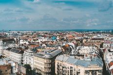 Aerial View of Rooftops and Buildings in Budapest, Hungary-LightField Studios-Premier Image Canvas