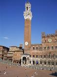 Mangia Tower and Buildings around the Piazza Del Campo in Siena, Tuscany, Italy-Lightfoot Jeremy-Photographic Print