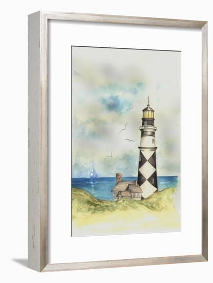 Lighthouse 01A-Maria Trad-Framed Giclee Print