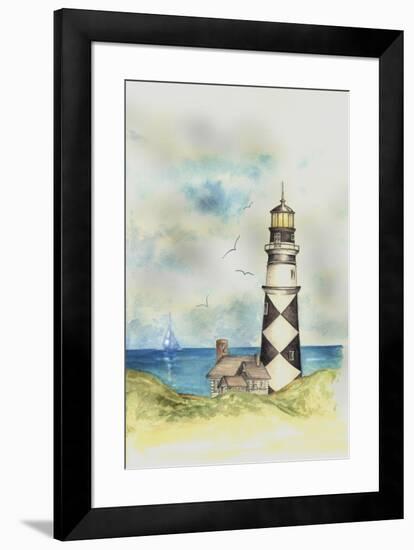 Lighthouse 01A-Maria Trad-Framed Giclee Print