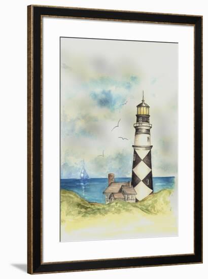 Lighthouse 01A-Maria Trad-Framed Giclee Print