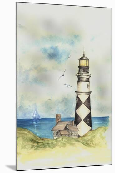 Lighthouse 01A-Maria Trad-Mounted Giclee Print