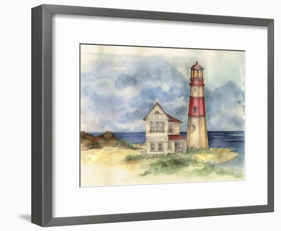 Lighthouse 02-Maria Trad-Framed Giclee Print