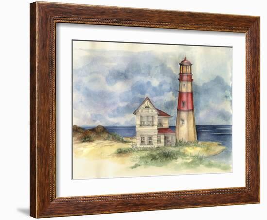 Lighthouse 02-Maria Trad-Framed Giclee Print