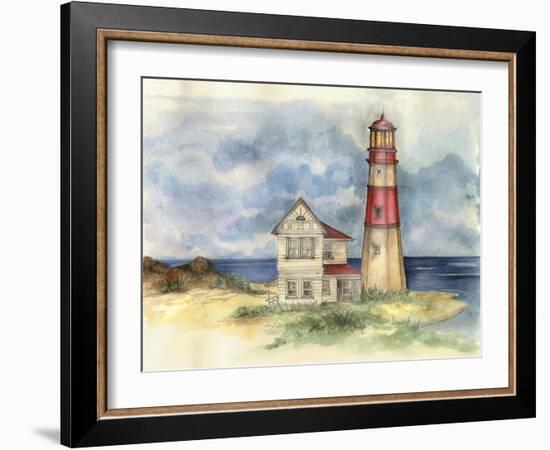 Lighthouse 02-Maria Trad-Framed Giclee Print