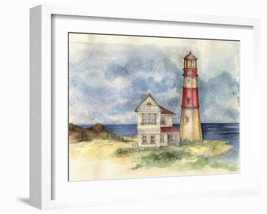 Lighthouse 02-Maria Trad-Framed Giclee Print