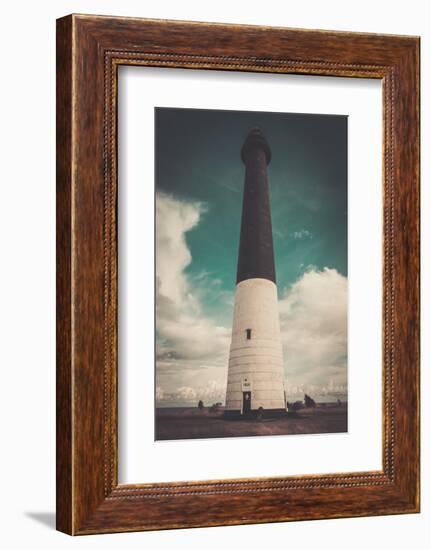 Lighthouse against  Beautiful Cloudscape-NejroN Photo-Framed Photographic Print