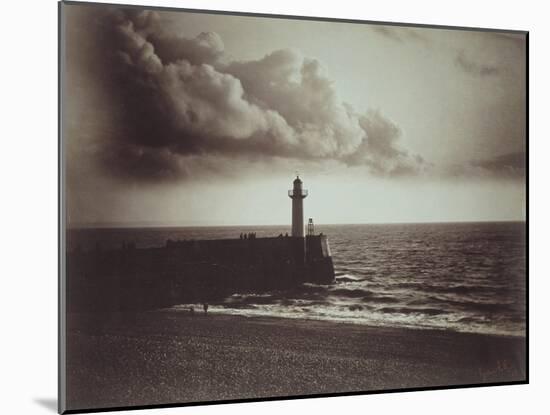 Lighthouse and Jetty, Le Havre-Gustave Le Gray-Mounted Giclee Print
