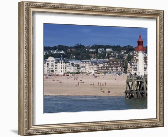 Lighthouse and Pier, Trouville, Basse Normandie, France, Europe-Thouvenin Guy-Framed Photographic Print