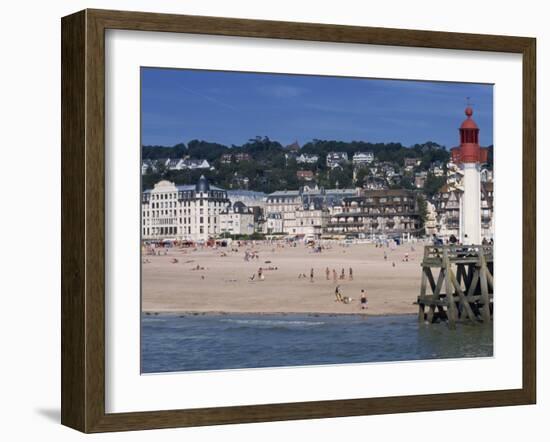 Lighthouse and Pier, Trouville, Basse Normandie, France, Europe-Thouvenin Guy-Framed Photographic Print