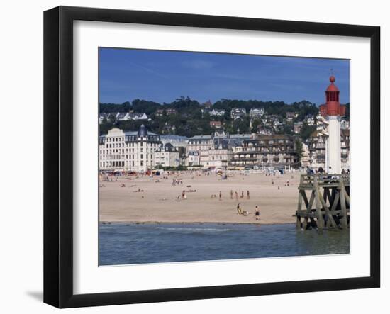 Lighthouse and Pier, Trouville, Basse Normandie, France, Europe-Thouvenin Guy-Framed Photographic Print