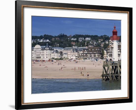 Lighthouse and Pier, Trouville, Basse Normandie, France, Europe-Thouvenin Guy-Framed Photographic Print