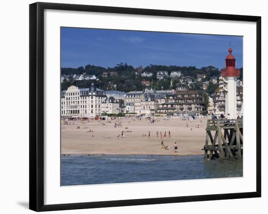 Lighthouse and Pier, Trouville, Basse Normandie, France, Europe-Thouvenin Guy-Framed Photographic Print