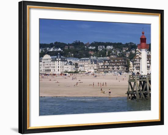 Lighthouse and Pier, Trouville, Basse Normandie, France, Europe-Thouvenin Guy-Framed Photographic Print