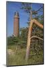 Lighthouse and Windswept Trees - Pines at the Darsser Ort Boat on the Darss Peninsula-Uwe Steffens-Mounted Photographic Print