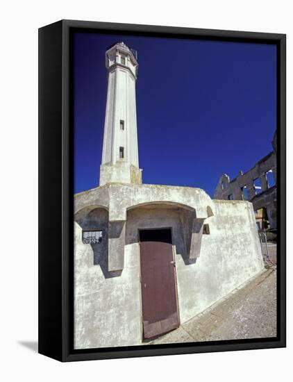 Lighthouse at Alcatraz Island, San Francisco, California, USA-William Sutton-Framed Premier Image Canvas