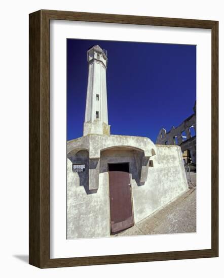 Lighthouse at Alcatraz Island, San Francisco, California, USA-William Sutton-Framed Photographic Print