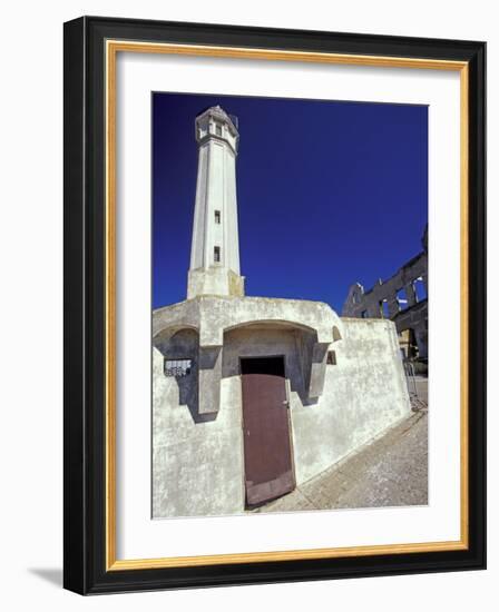 Lighthouse at Alcatraz Island, San Francisco, California, USA-William Sutton-Framed Photographic Print