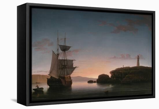 Lighthouse at Camden, Maine, 1851-Fitz Henry Lane-Framed Premier Image Canvas