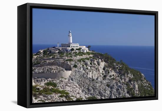 Lighthouse at Cap De Formentor, Majorca (Mallorca), Balearic Islands, Spain, Mediterranean, Europe-Markus Lange-Framed Premier Image Canvas