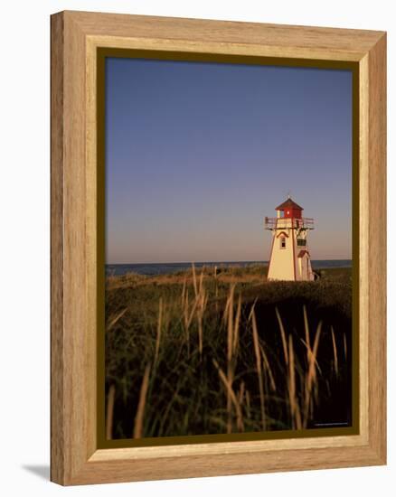 Lighthouse at Cavendish Beach, Prince Edward Island, Canada, North America-Alison Wright-Framed Premier Image Canvas