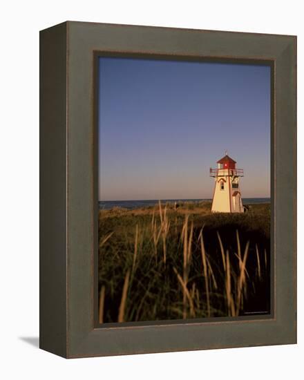 Lighthouse at Cavendish Beach, Prince Edward Island, Canada, North America-Alison Wright-Framed Premier Image Canvas