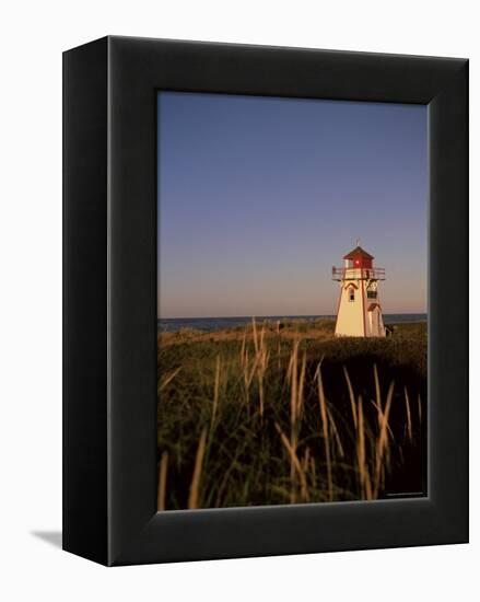 Lighthouse at Cavendish Beach, Prince Edward Island, Canada, North America-Alison Wright-Framed Premier Image Canvas