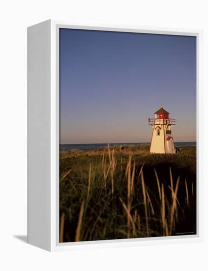 Lighthouse at Cavendish Beach, Prince Edward Island, Canada, North America-Alison Wright-Framed Premier Image Canvas