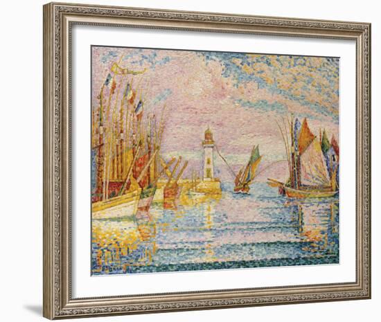 Lighthouse at Groix, 1925-Paul Signac-Framed Giclee Print