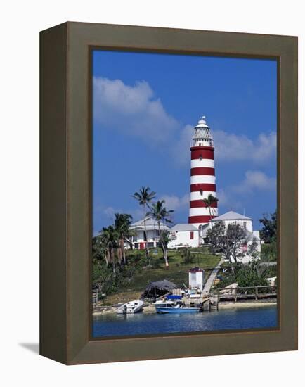 Lighthouse at Hope Town on the Island of Abaco, the Bahamas-William Gray-Framed Premier Image Canvas