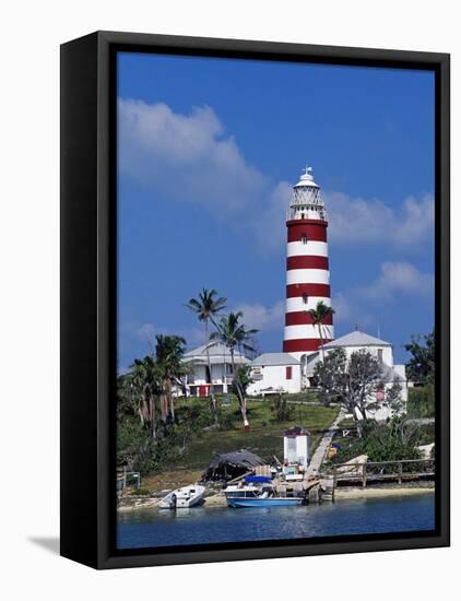 Lighthouse at Hope Town on the Island of Abaco, the Bahamas-William Gray-Framed Premier Image Canvas