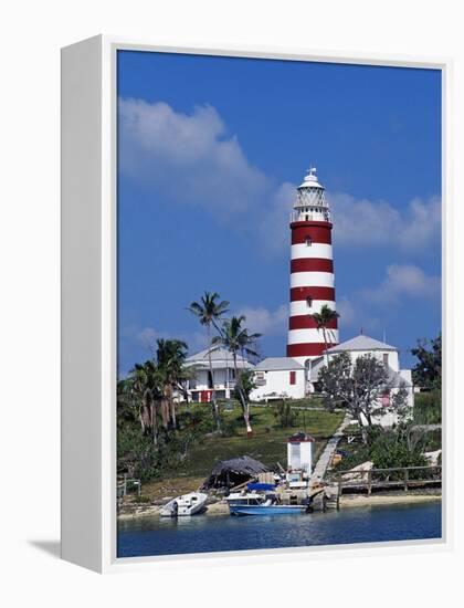 Lighthouse at Hope Town on the Island of Abaco, the Bahamas-William Gray-Framed Premier Image Canvas