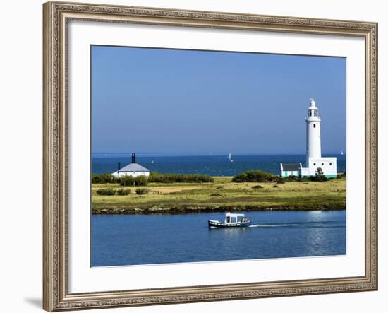 Lighthouse at Hurst Castle, Keyhaven, Hampshire, England, United Kingdom, Europe-David Hughes-Framed Photographic Print