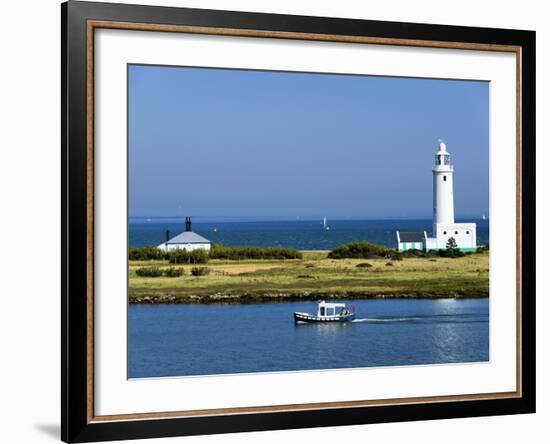 Lighthouse at Hurst Castle, Keyhaven, Hampshire, England, United Kingdom, Europe-David Hughes-Framed Photographic Print