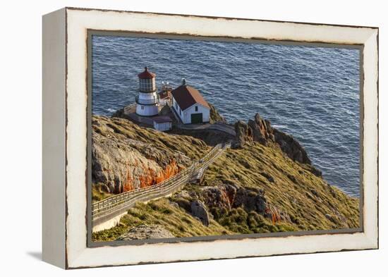Lighthouse at Point Reyes National Seashore. California, USA-Chuck Haney-Framed Premier Image Canvas