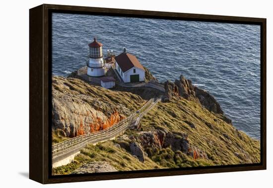 Lighthouse at Point Reyes National Seashore. California, USA-Chuck Haney-Framed Premier Image Canvas