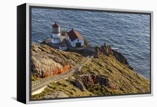 Lighthouse at Point Reyes National Seashore. California, USA-Chuck Haney-Framed Premier Image Canvas