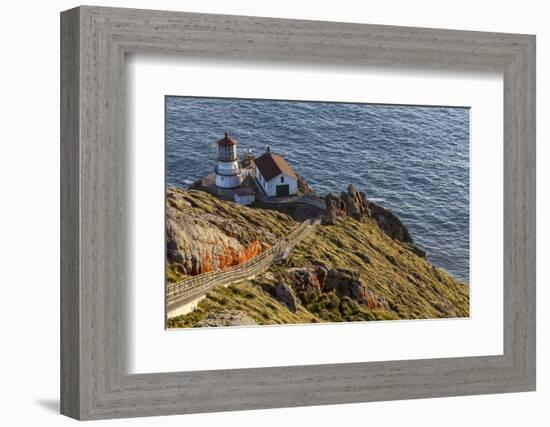 Lighthouse at Point Reyes National Seashore. California, USA-Chuck Haney-Framed Photographic Print