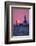 Lighthouse at sunset, St. Joseph, Michigan, USA-null-Framed Photographic Print