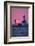 Lighthouse at sunset, St. Joseph, Michigan, USA-null-Framed Photographic Print