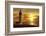 Lighthouse at Sunset-Carlos Casamayor-Framed Art Print